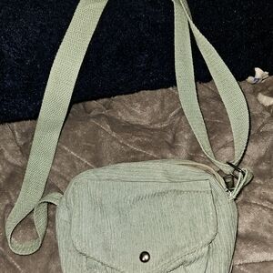SHEIN Sage Corduroy Crossbody Bag